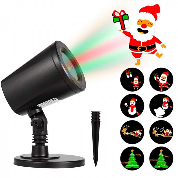 Christmas LED Projection Light (Black#QL-219M)