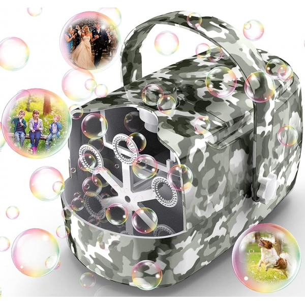 Portable Bubble Machine (Green#QB-806BM)