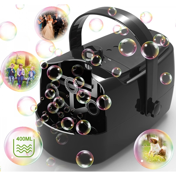 Portable Bubble Machine (Black#QB-806BM)
