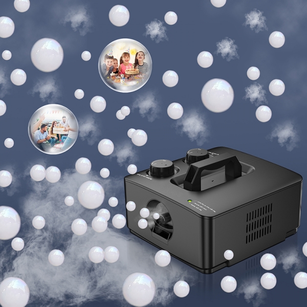 No Spill Smoke Bubble Machine (Black#QB-809)