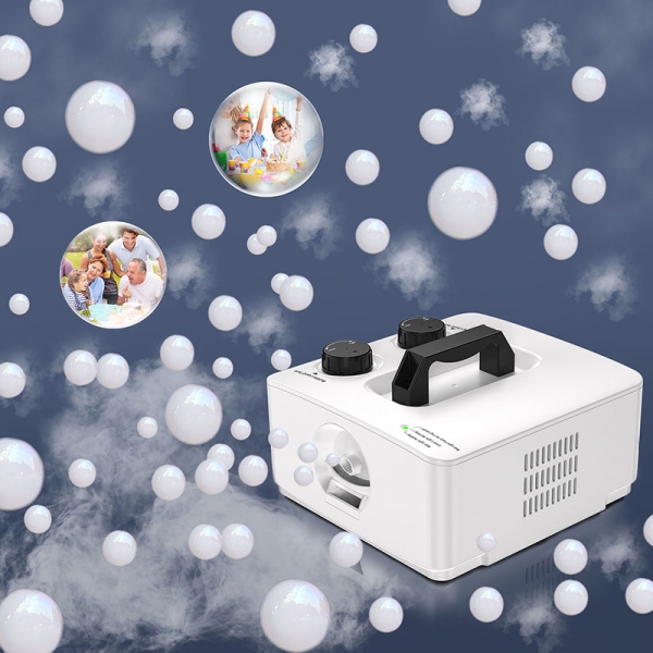 No Spill Smoke Bubble Machine (White#QB-809)