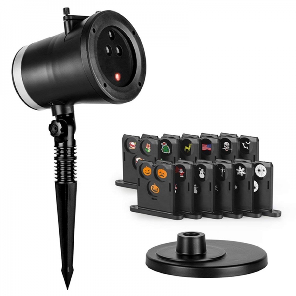 Laser LED Combo Projection Light (Black#QL-210L)
