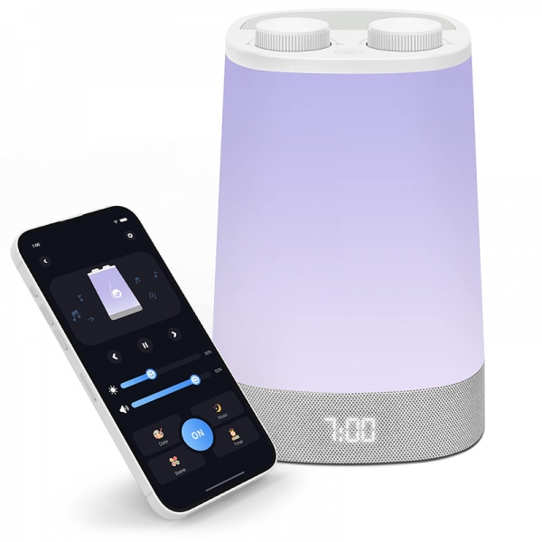 Smart White Noise Night Light (White#QS-0019)